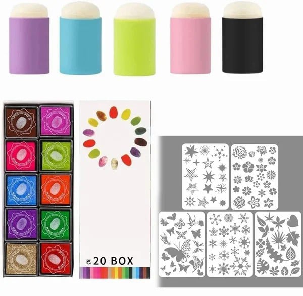 🔥DIY Sponge Finger Painting Kit